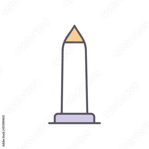 Obelisk  vector icon