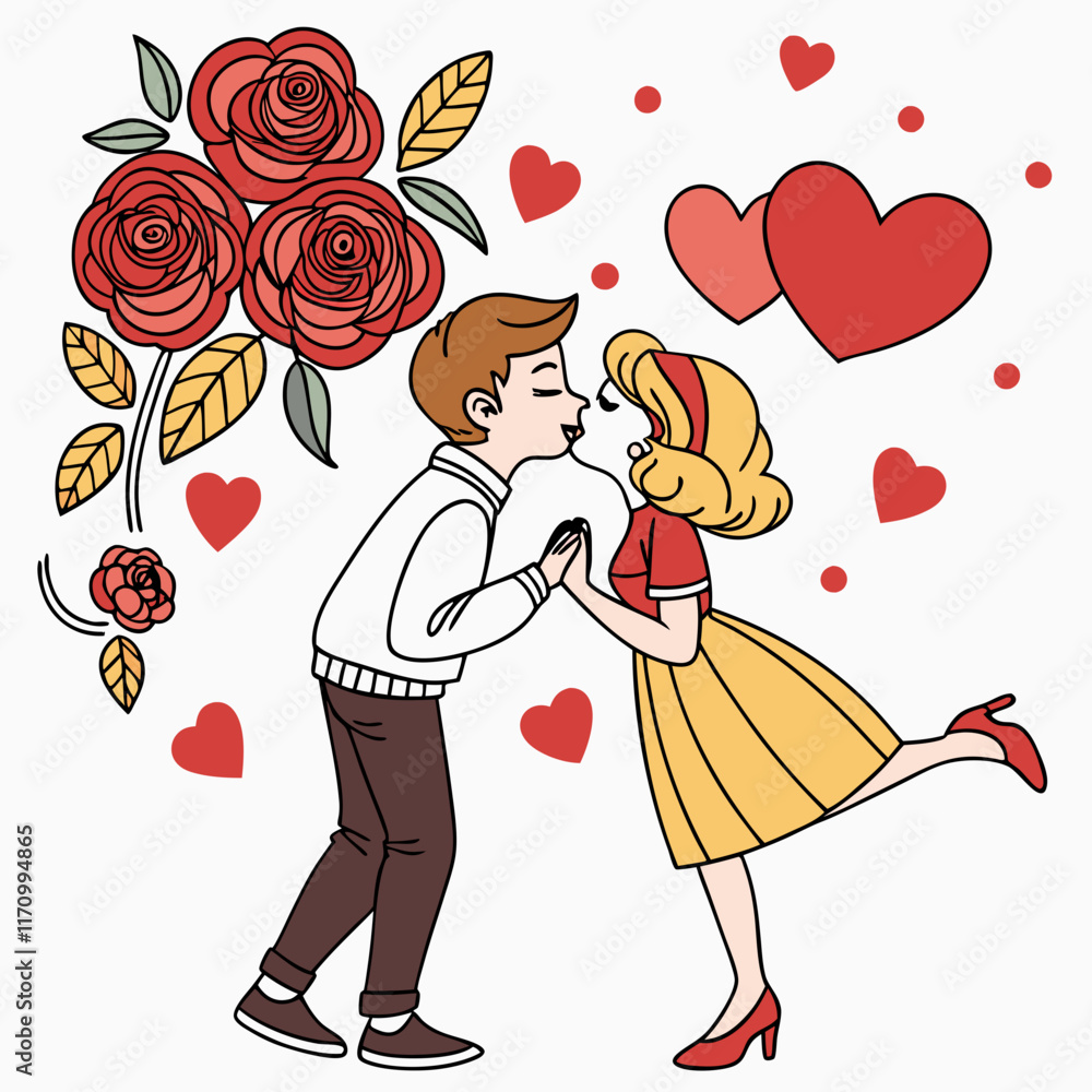 child with a heart happy valentine day