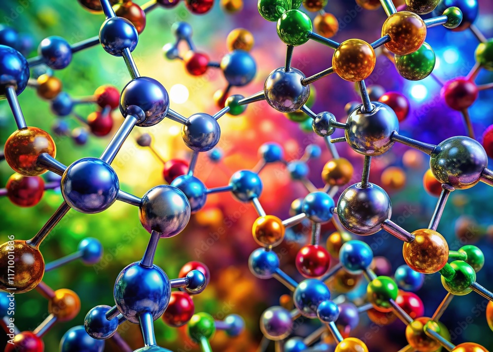 Microscopic View of Toxic Agent Molecular Bonds & Chemical Structures in Medical Research Microscopic View of Toxic Agent Molecular Bonds & Chemical Structures in Medical Research