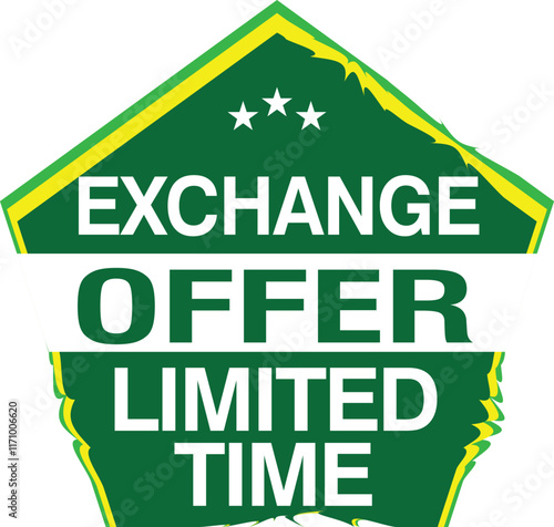 Exchange offer limited time only social media design mega store new old product for new banner design
