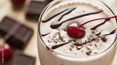 Chocolate Cherry Shake: A Creamy Indulgence photo