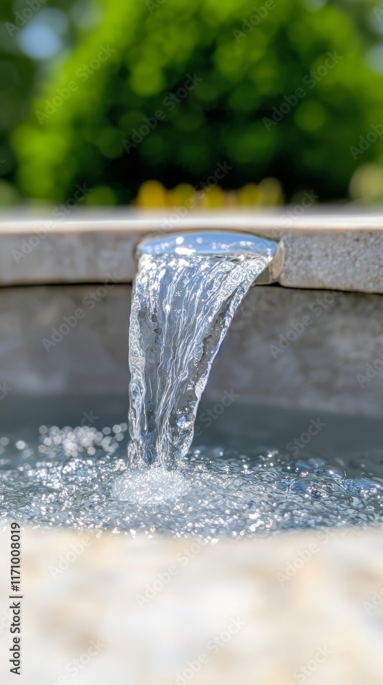A water fountain with water coming out of it A water fountain with water coming out of it