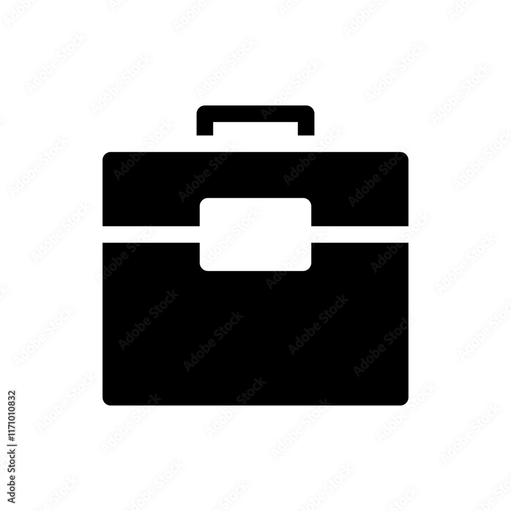 Luggage bag icon symbolizing travel, storage, and transportation of personal belongings. Luggage bag icon symbolizing travel, storage, and transportation of personal belongings.