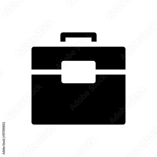 Luggage bag icon symbolizing travel, storage, and transportation of personal belongings.