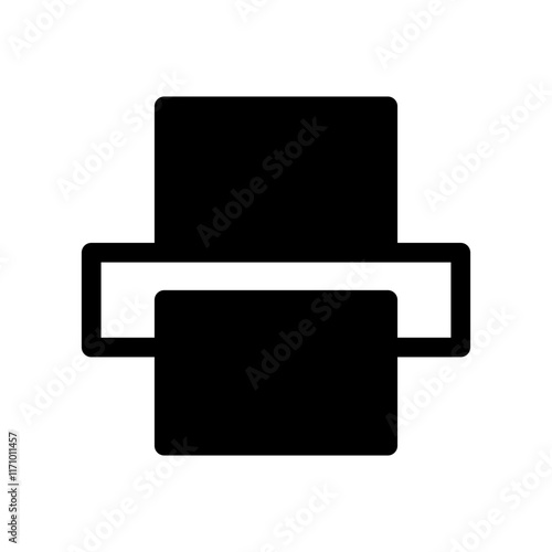 Printer machine icon representing printing, documents, and office equipment used for producing hard copies.