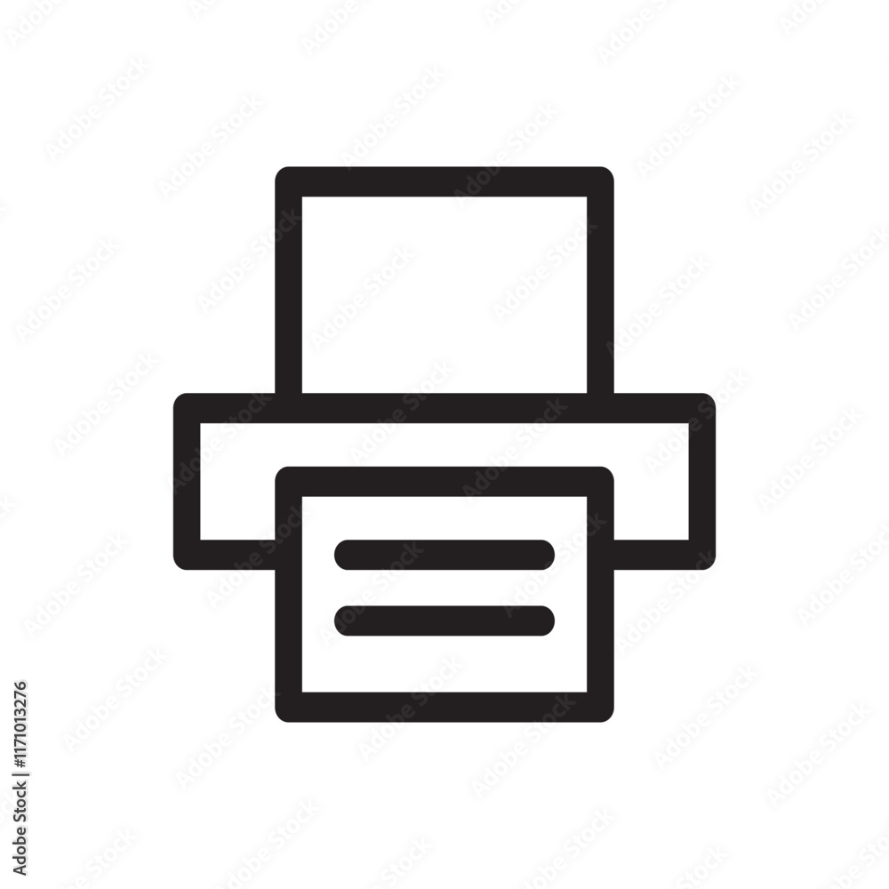 Printer machine icon representing printing, documents, and office equipment used for producing hard copies.
Printer machine icon representing printing, documents, and office equipment used for producing hard copies.