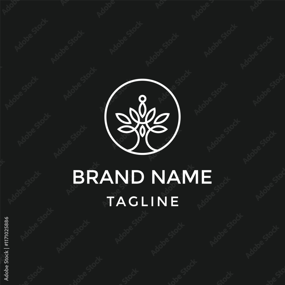 Logo Template for Business and Company with Oak Tree Logo Template for Business and Company with Oak Tree