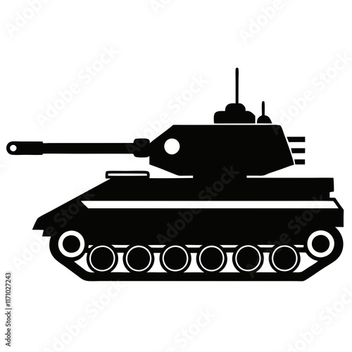 tank isolated on white background