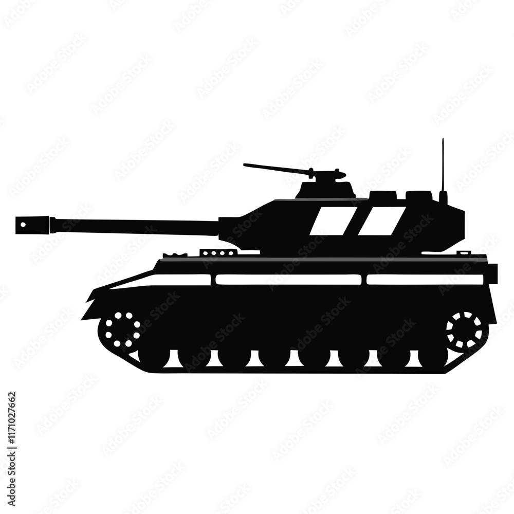 Fototapeta premium tank isolated on white background
