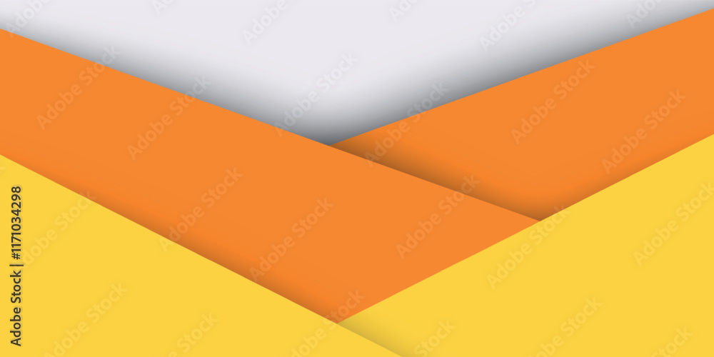 Abstract creative texture geometric candy corn pattern craft paper background. White, orange, yellow colors. Halloween autumn holiday concept. Top view Abstract creative texture geometric candy corn pattern craft paper background. White, orange, yellow colors. Halloween autumn holiday concept. Top view