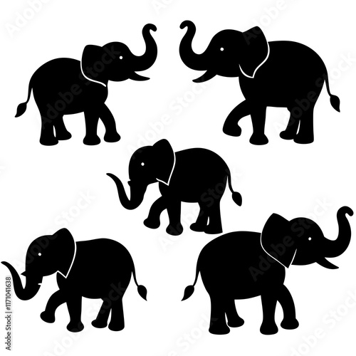 set of elephants