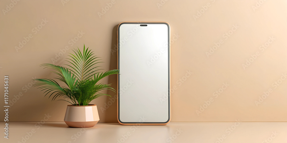 3D render frame mockup with blank smartphone mockup template design, social media post template, mobile app scroll frame. 3D render frame mockup with blank smartphone mockup template design, social media post template, mobile app scroll frame.