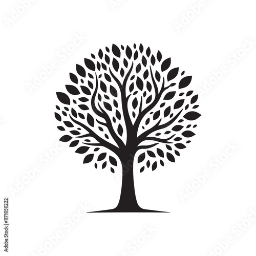 tree silhouette vector
