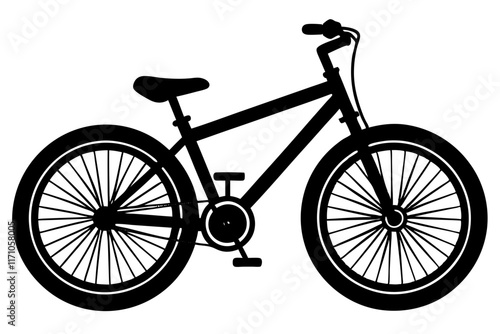 bicycle isolated on white background