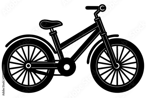 bicycle isolated on white background