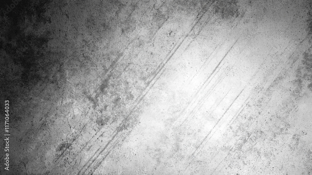 Obraz premium Scratched gray concrete surface forming dramatic background texture