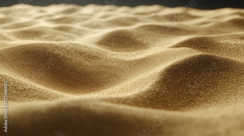 Golden sand dunes desert landscape nature photography warm environment close-up view serenity and beauty