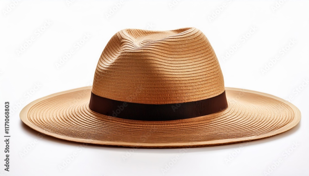 beach hat on white background beach hat on white background