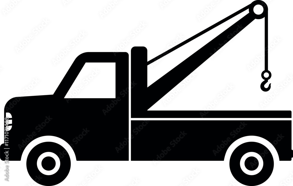 Towing truck icon. Transport signs and symbols. Towing truck icon. Transport signs and symbols.