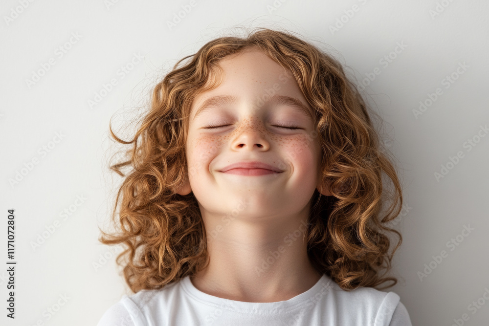 A blissful expression captured in a sharp, clean composition. A blissful expression captured in a sharp, clean composition.