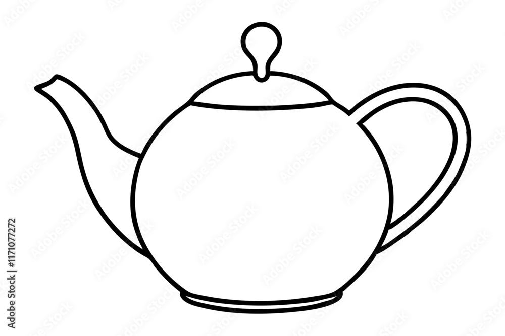Obraz premium teapot isolated on white background