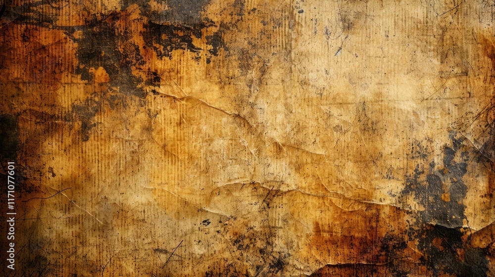 Ancient Parchment Background: Aged, Grungy Paper Texture Closeup Ancient Parchment Background: Aged, Grungy Paper Texture Closeup