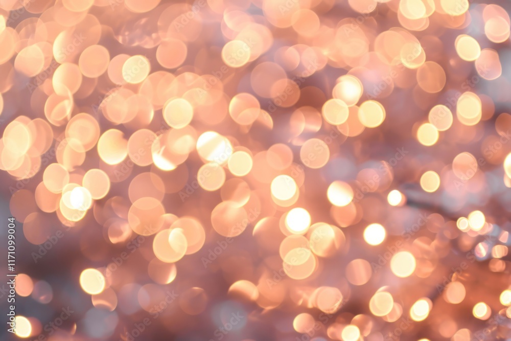 Blurred Beige and Pink Christmas Background with Abstract Bokeh Effect Blurred Beige and Pink Christmas Background with Abstract Bokeh Effect
