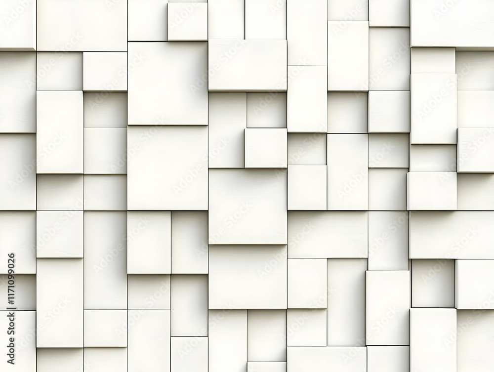 White Cubic 3D Abstract Background White Cubic 3D Abstract Background