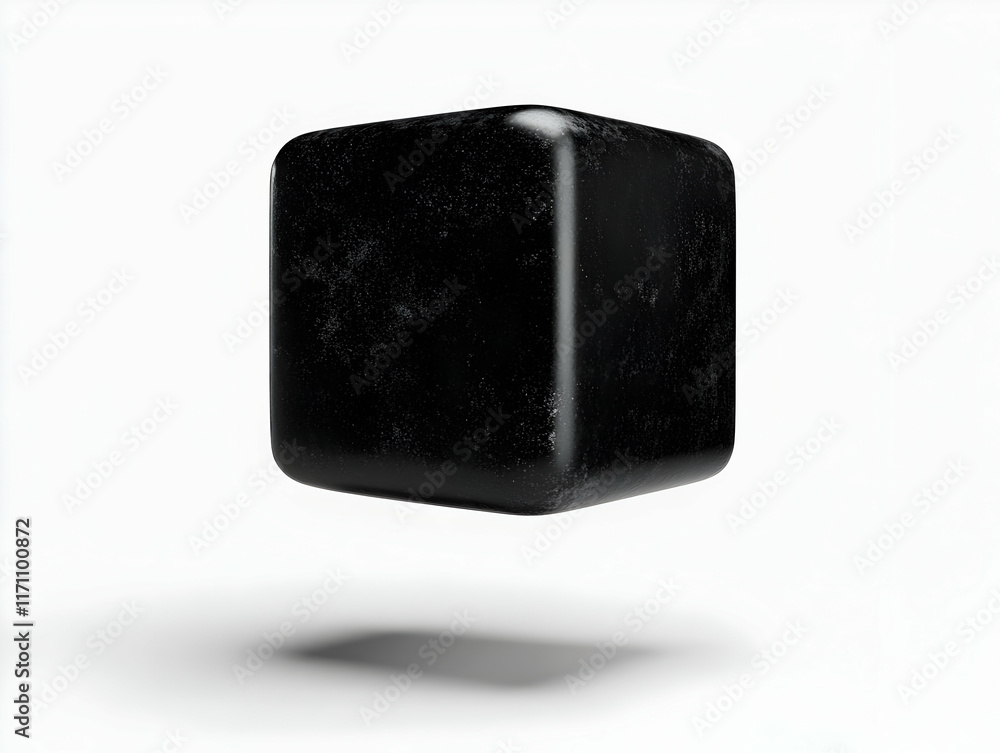 Black Cube 3D Render