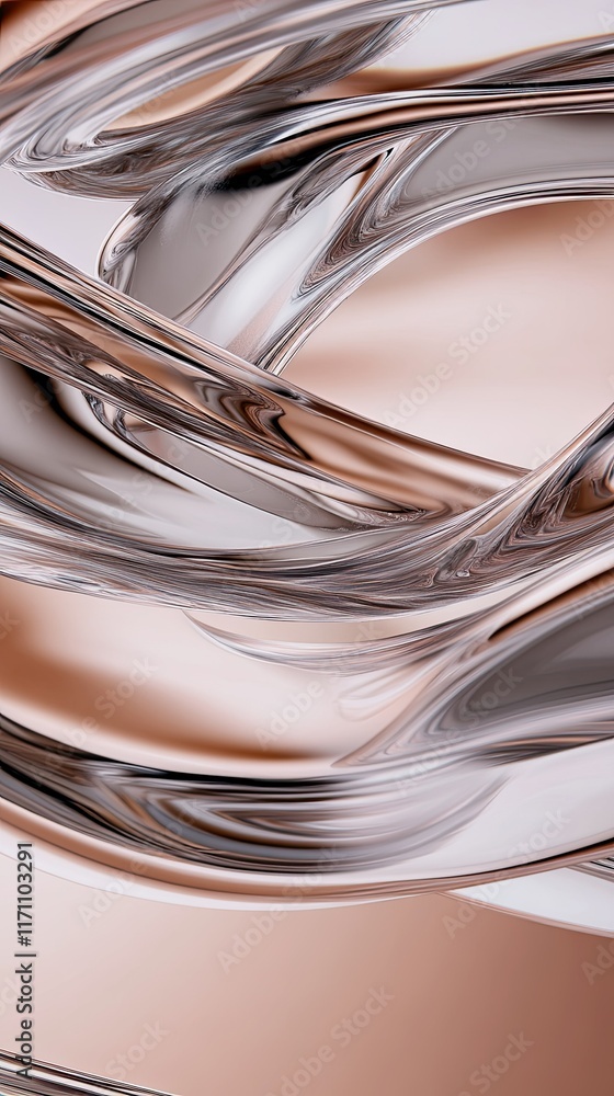 Abstract DNA structure in soft pastels creates a serene vibe, highlighting artistic design and high-resolution detail