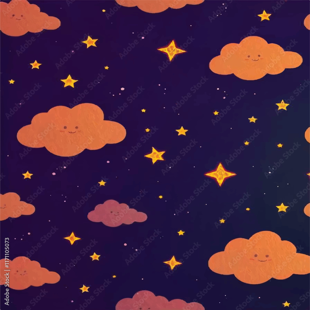 seamless background with stars seamless background with stars