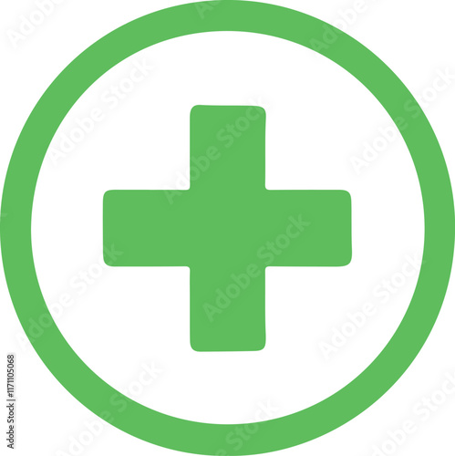 isolated Green medical cross symbol Vector, Green medical cross Silhouette, Green medical cross icon set,Green medical cross for logo,  Vector  illustration, Vector Graphic, EPS 10 , clip art work,