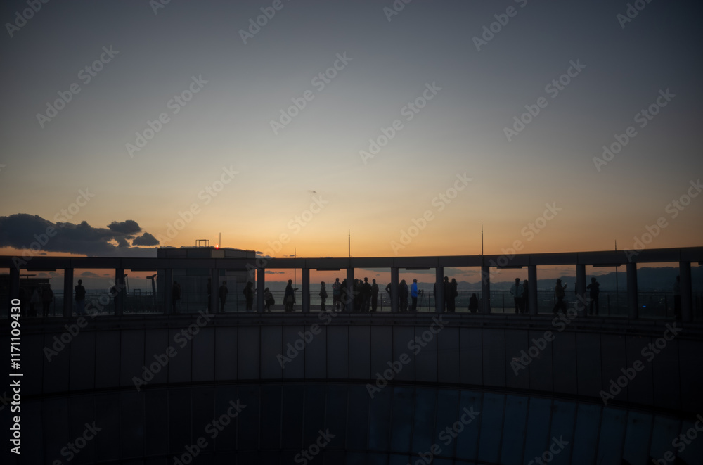 Obraz premium sunset at the pier
