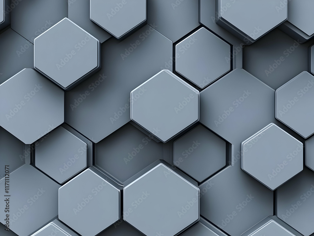 Abstract 3D Hexagon Background Abstract 3D Hexagon Background