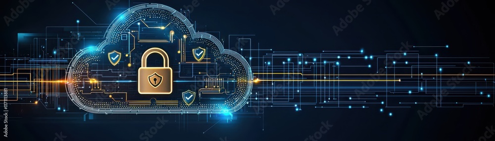 A digital cloud with a padlock symbolizes cybersecurity and data protection in a connected world, showcasing technology and safety. A digital cloud with a padlock symbolizes cybersecurity and data protection in a connected world, showcasing technology and safety.
