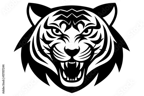 tiger head vector