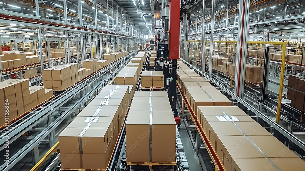 Automated Warehouse Cardboard Box Packaging System Automated Warehouse Cardboard Box Packaging System