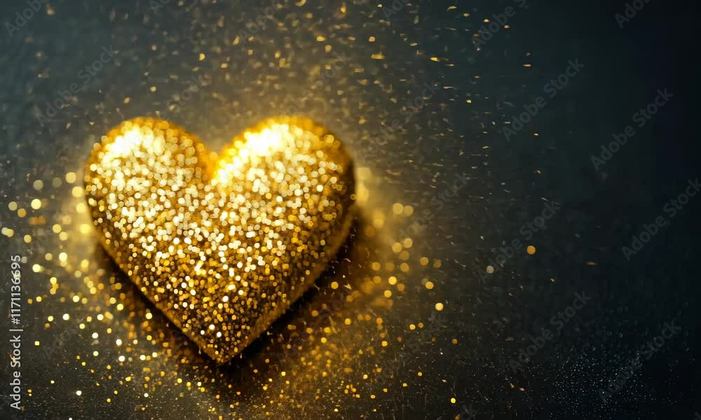 heart in glitter. Happy valentine day concept, love heart in glitter. Happy valentine day concept, love