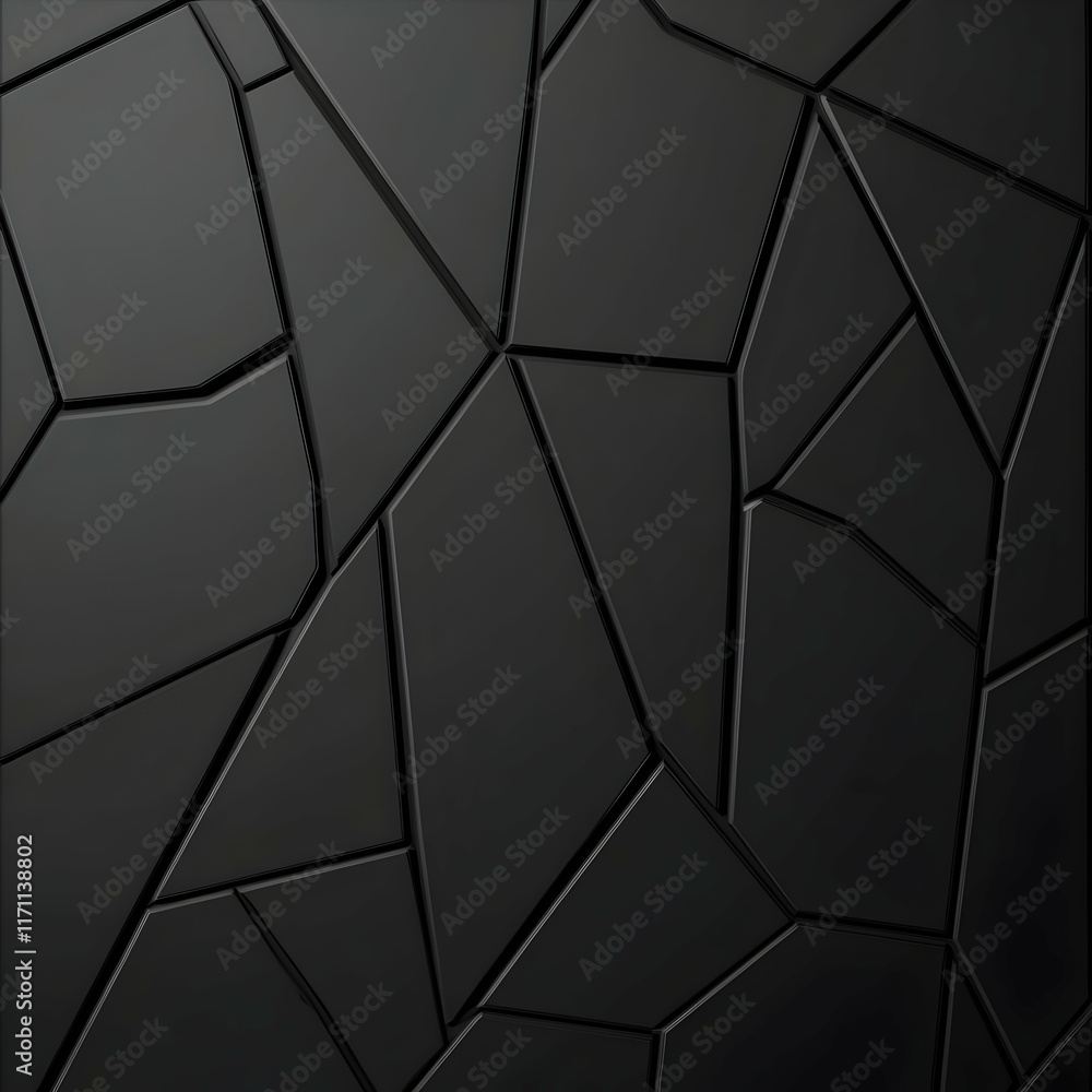 Abstract 3D Black Geometric Background Abstract 3D Black Geometric Background