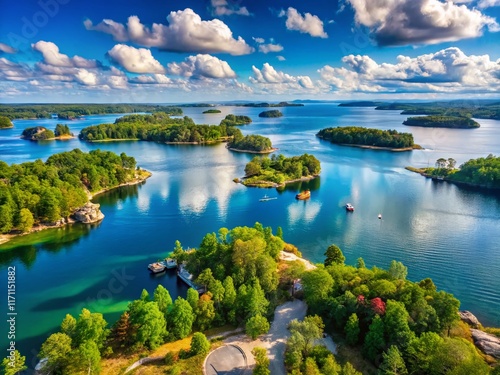 Stunning Panoramic View from 1000 Islands Skydeck, Ontario, Canada