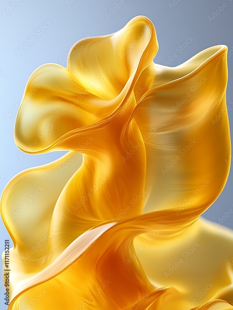 Abstract golden fluid swirling. Abstract golden fluid swirling.