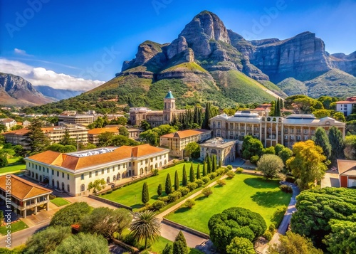 Stunning University of Cape Town Campus Panorama: Rule of Thirds Composition