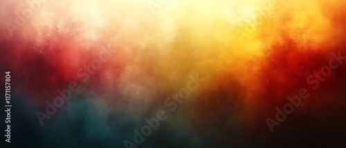 Abstract colorful smoky cloudscape.