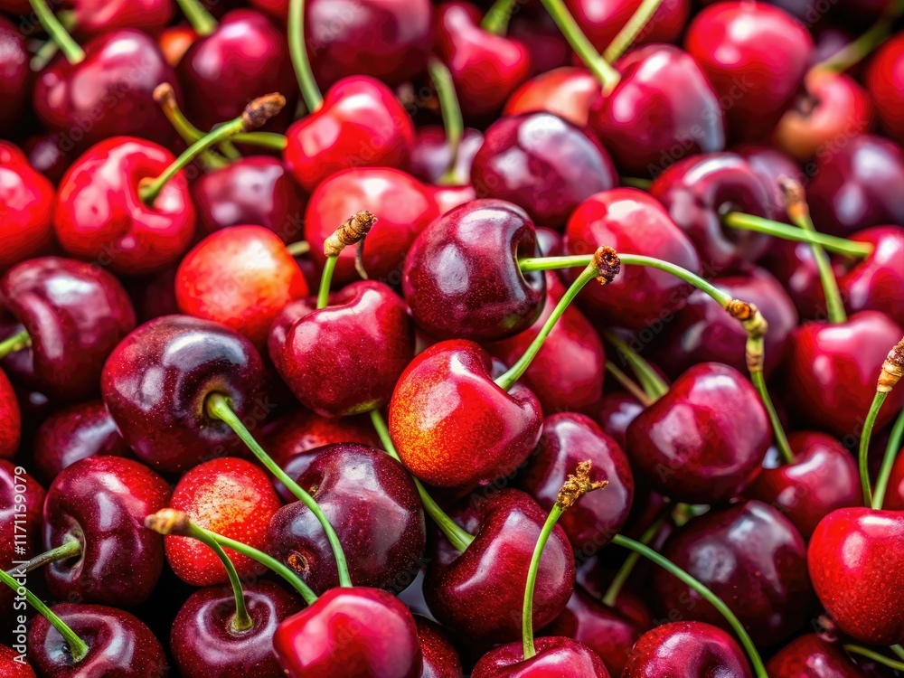 Juicy cherries: a summer feast for the eyes. Red and black varieties beautifully photographed. Juicy cherries: a summer feast for the eyes. Red and black varieties beautifully photographed.