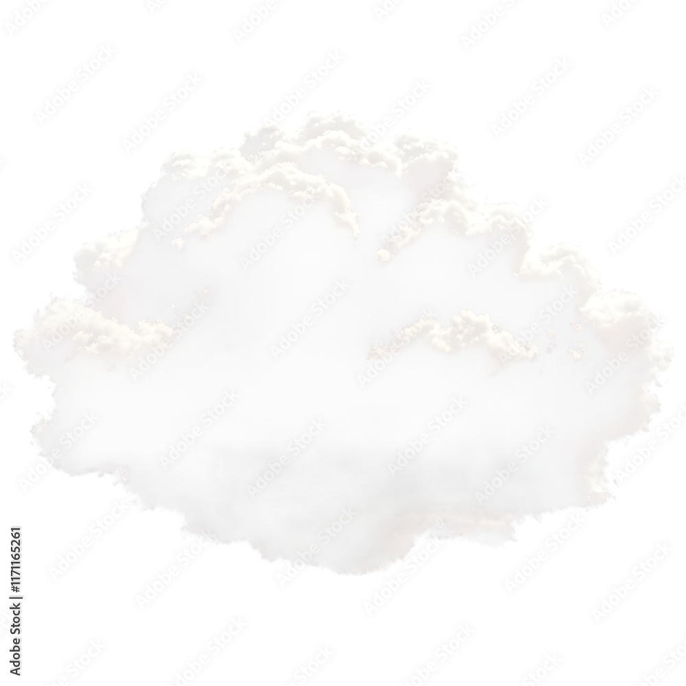 Realistic White cloud floating in a soft save as PNG . Realistic White cloud floating in a soft save as PNG .