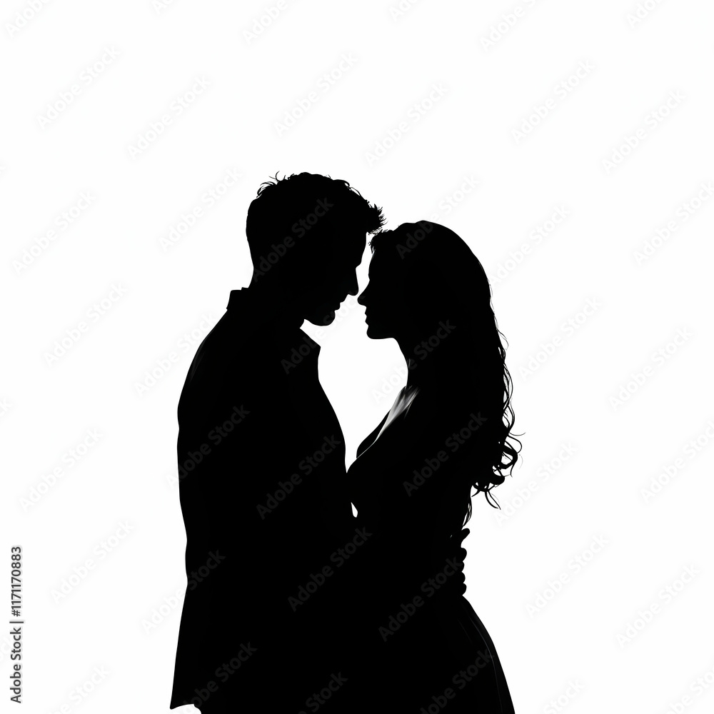 silhouette of a couple silhouette of a couple