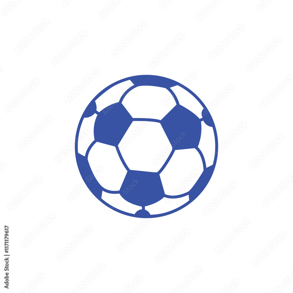 Soccer ball icon in simple style isolated illustration. Games symbol Soccer ball icon in simple style isolated illustration. Games symbol
