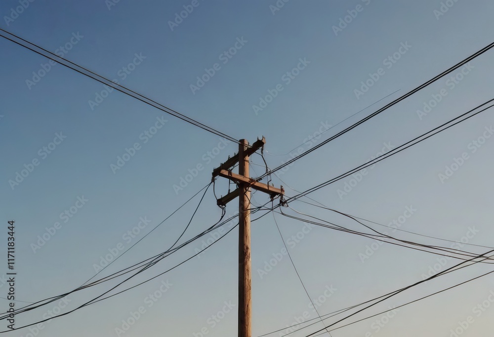 A large fire is emerging from a chimney located right next to power lines A large fire is emerging from a chimney located right next to power lines