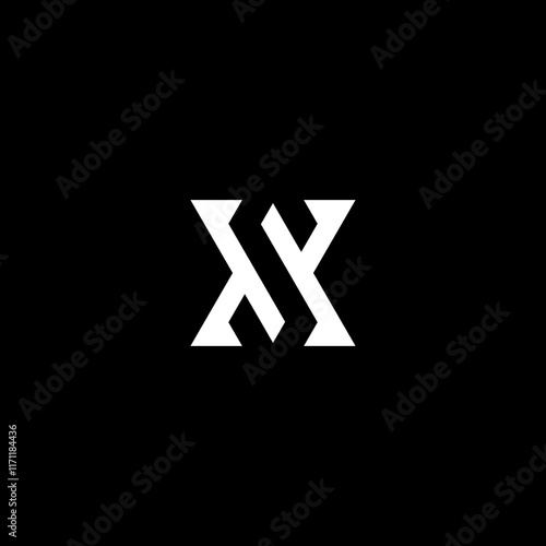 XS SX X Abstract initial monogram letter alphabet logo design