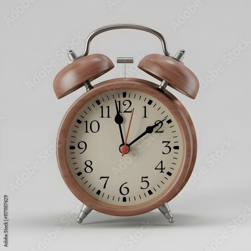 alarm clock isolated on white background.